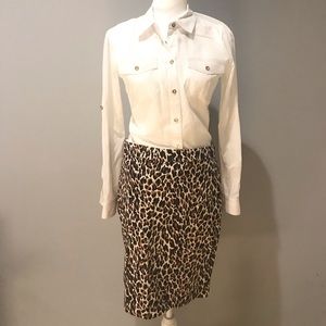 J.Crew Leopard Pencil Skirt!